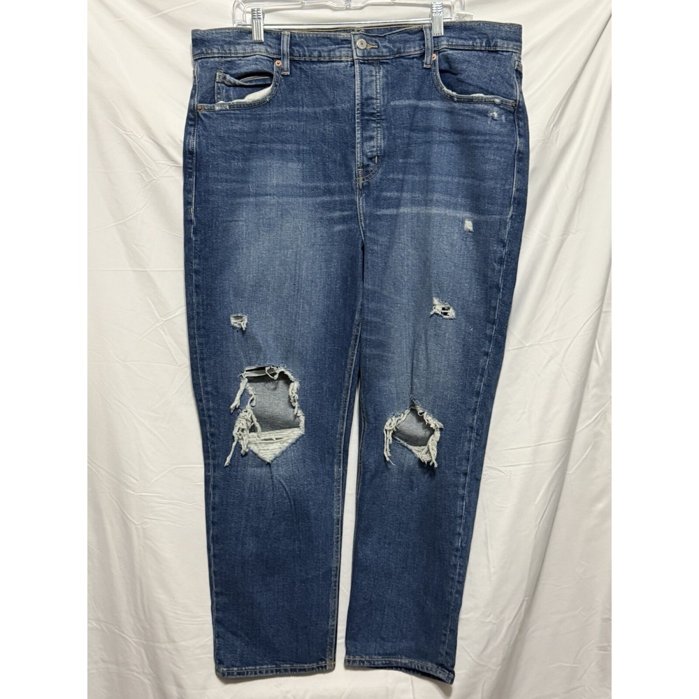 Old Navy Sky High Straight Jeans Women's Size 18 Extra High Rise